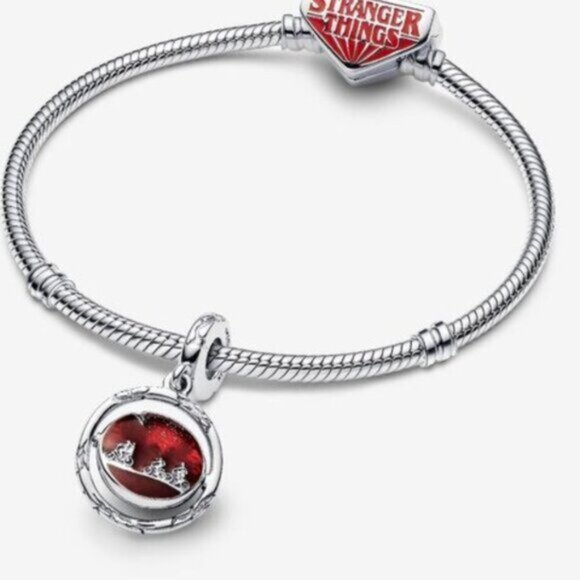 Pandora Stranger Things Glow-in-the-dark Upside Down Dangle Charm - Picture 2 of 5